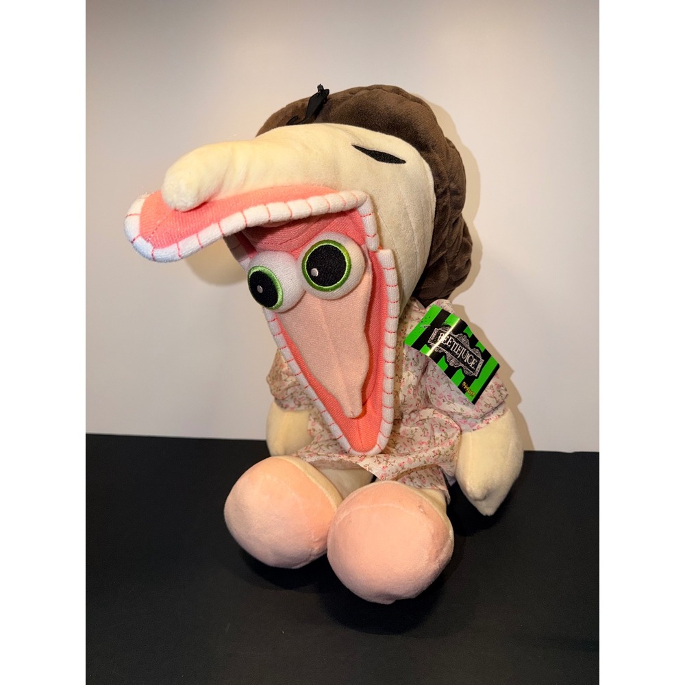 Spirit Halloween Beetlejuice Barbara Maitland Plush Scary Face Floral Dress 17"